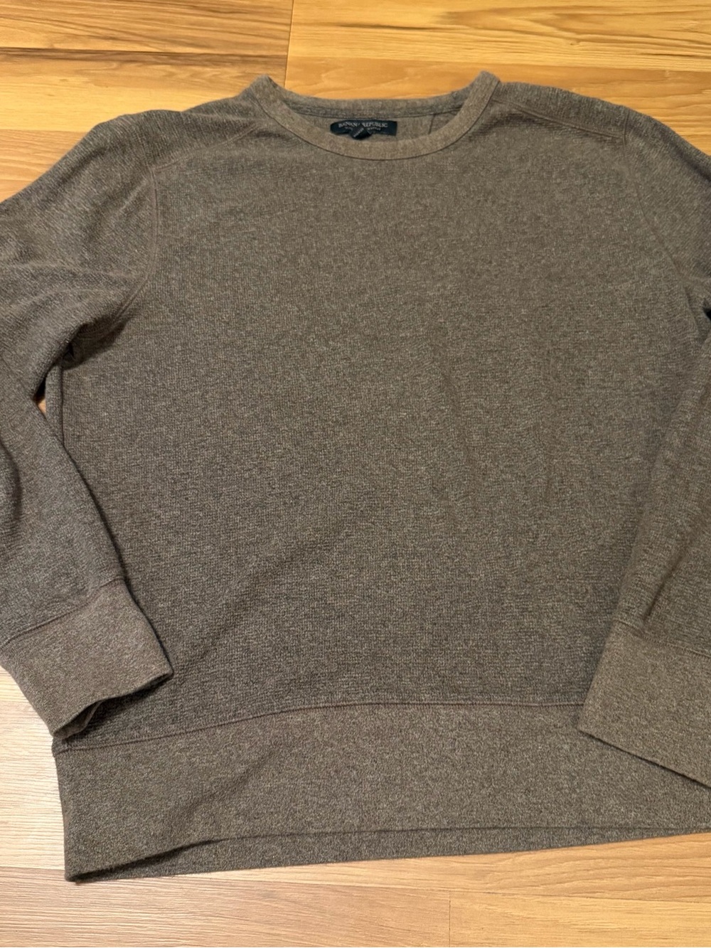 Banana Republic Men's Crewneck Sweater in Brown Heather